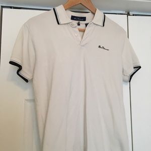 Ben Sherman White Polo- size small